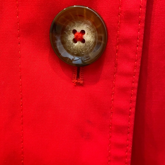 Michael Kors Bold Red Trench Coat, Size XS - Picture 8 of 14